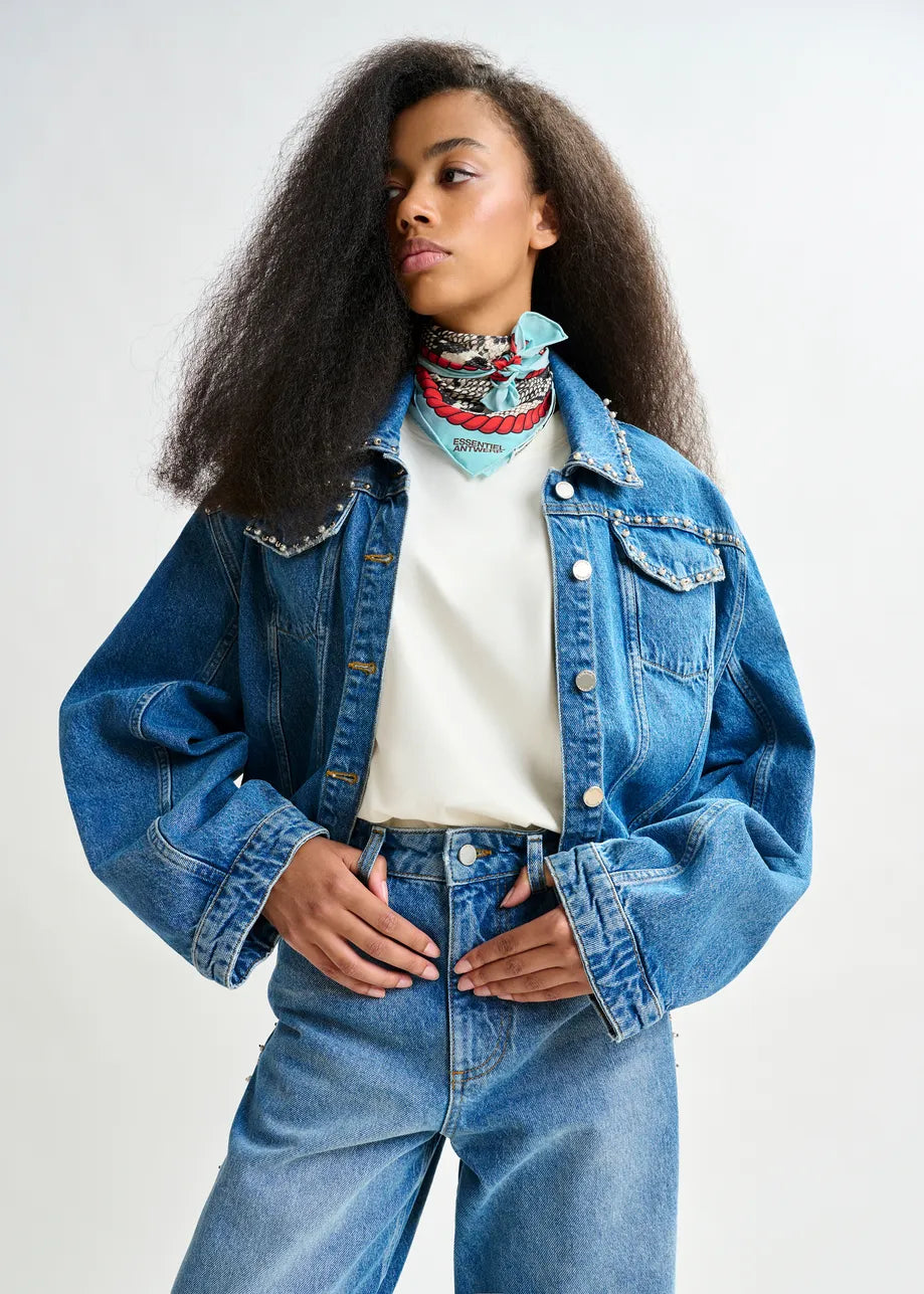 Idolized Cropped Denim Jacket