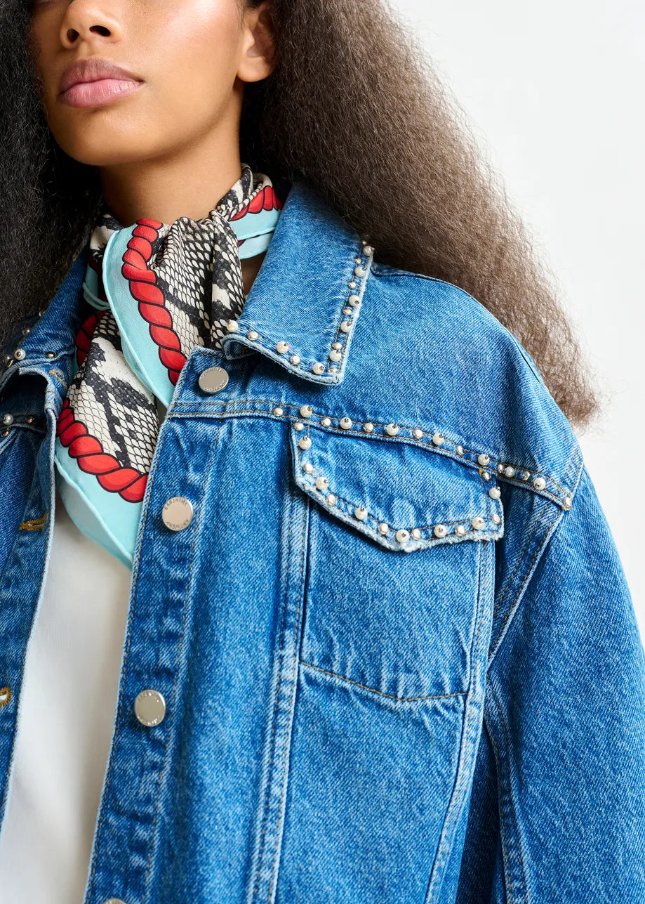 
                  
                    Idolized Cropped Denim Jacket
                  
                