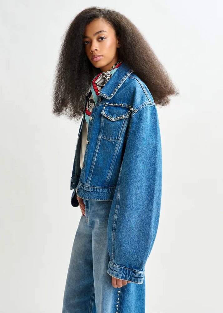 
                  
                    Idolized Cropped Denim Jacket
                  
                