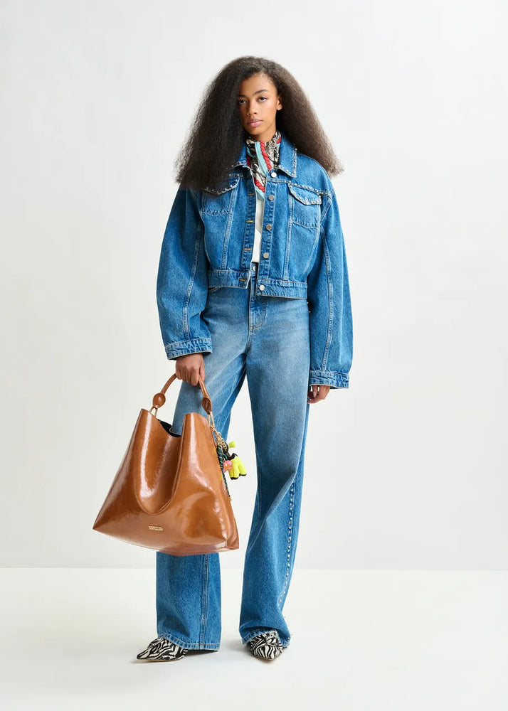 
                  
                    Idolized Cropped Denim Jacket
                  
                