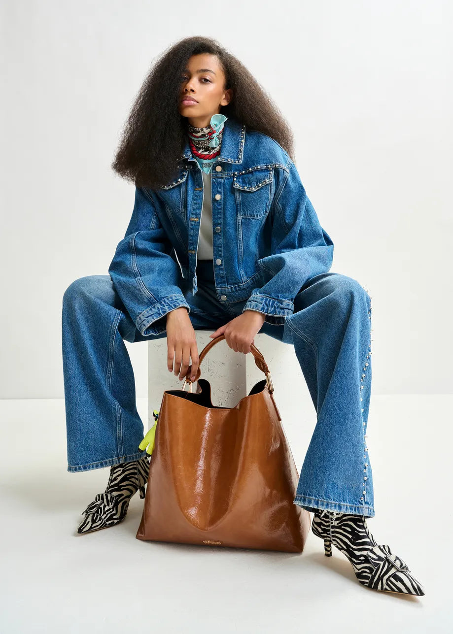 
                  
                    Idolized Cropped Denim Jacket
                  
                