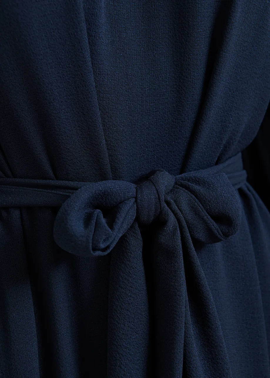 
                  
                    IFlower Navy Asymmetrical Dress with Ruffle Hem
                  
                