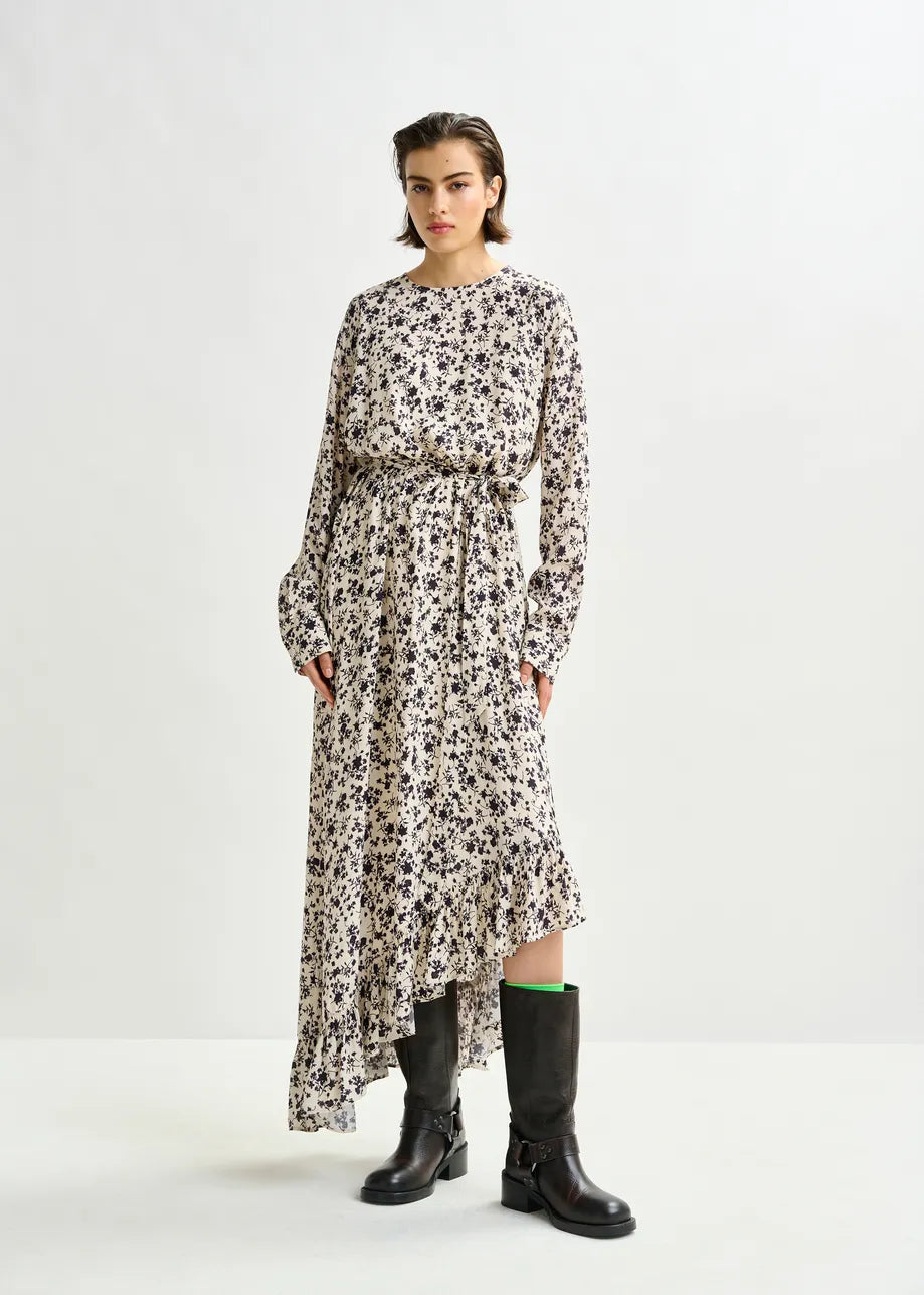 Igraine Floral Off White Dress