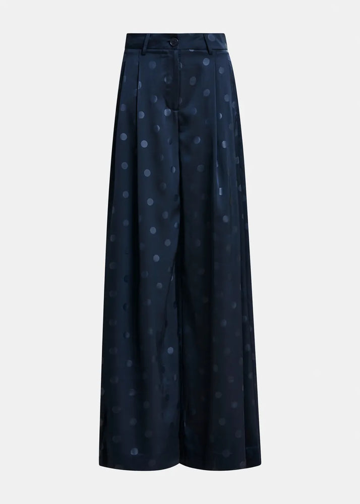 
                  
                    Ipants Navy Printed Wide Leg Pants
                  
                