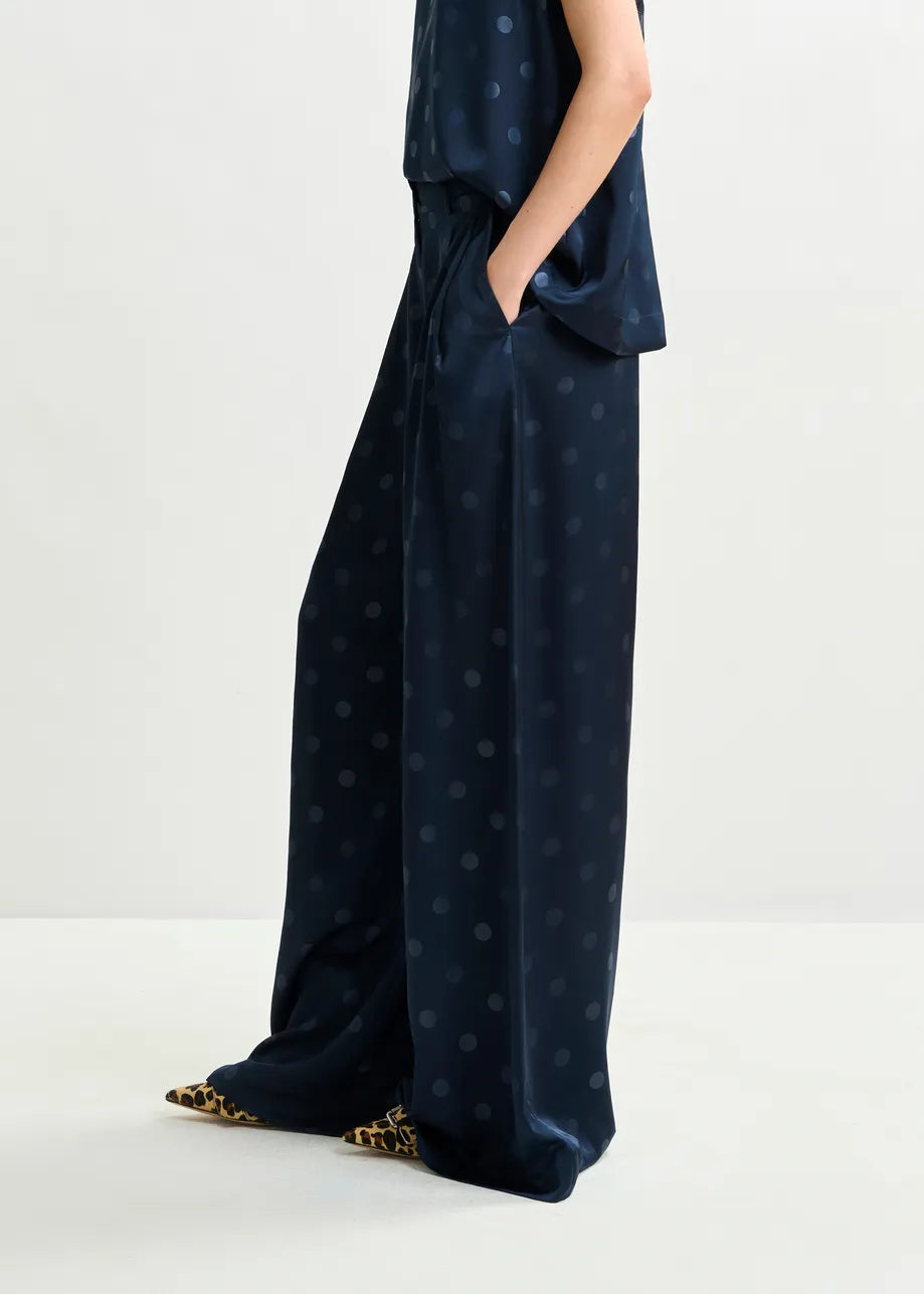 
                  
                    Ipants Navy Printed Wide Leg Pants
                  
                