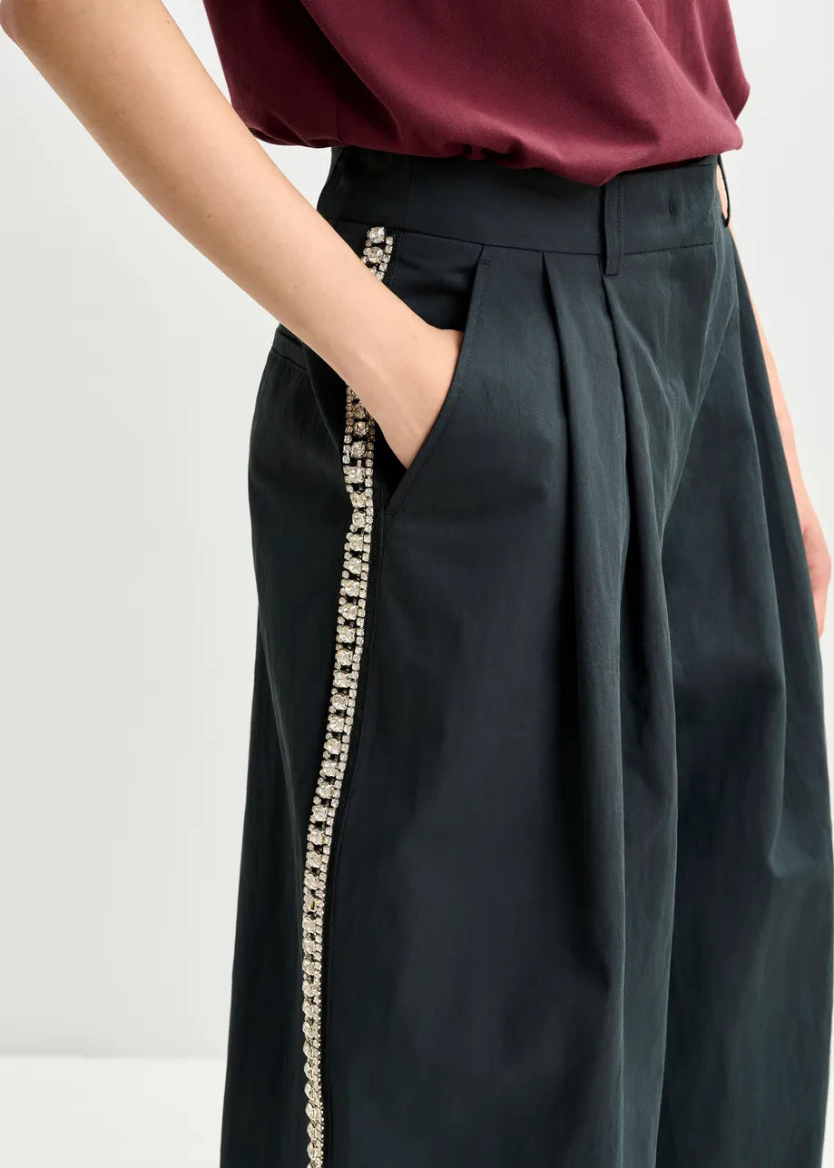 
                  
                    ISO Rhinestone Trimmed Wide Leg Pants
                  
                