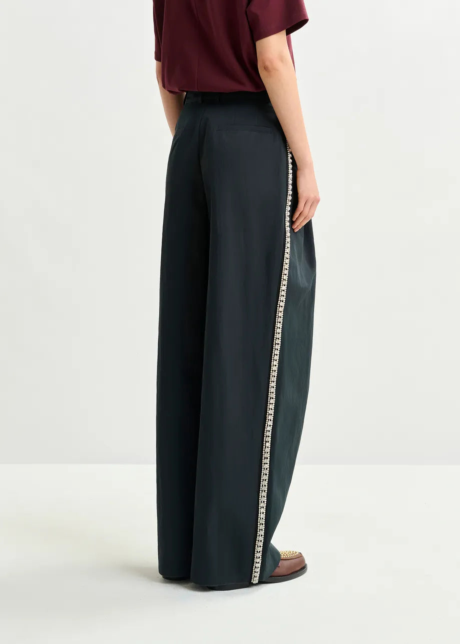 
                  
                    ISO Rhinestone Trimmed Wide Leg Pants
                  
                