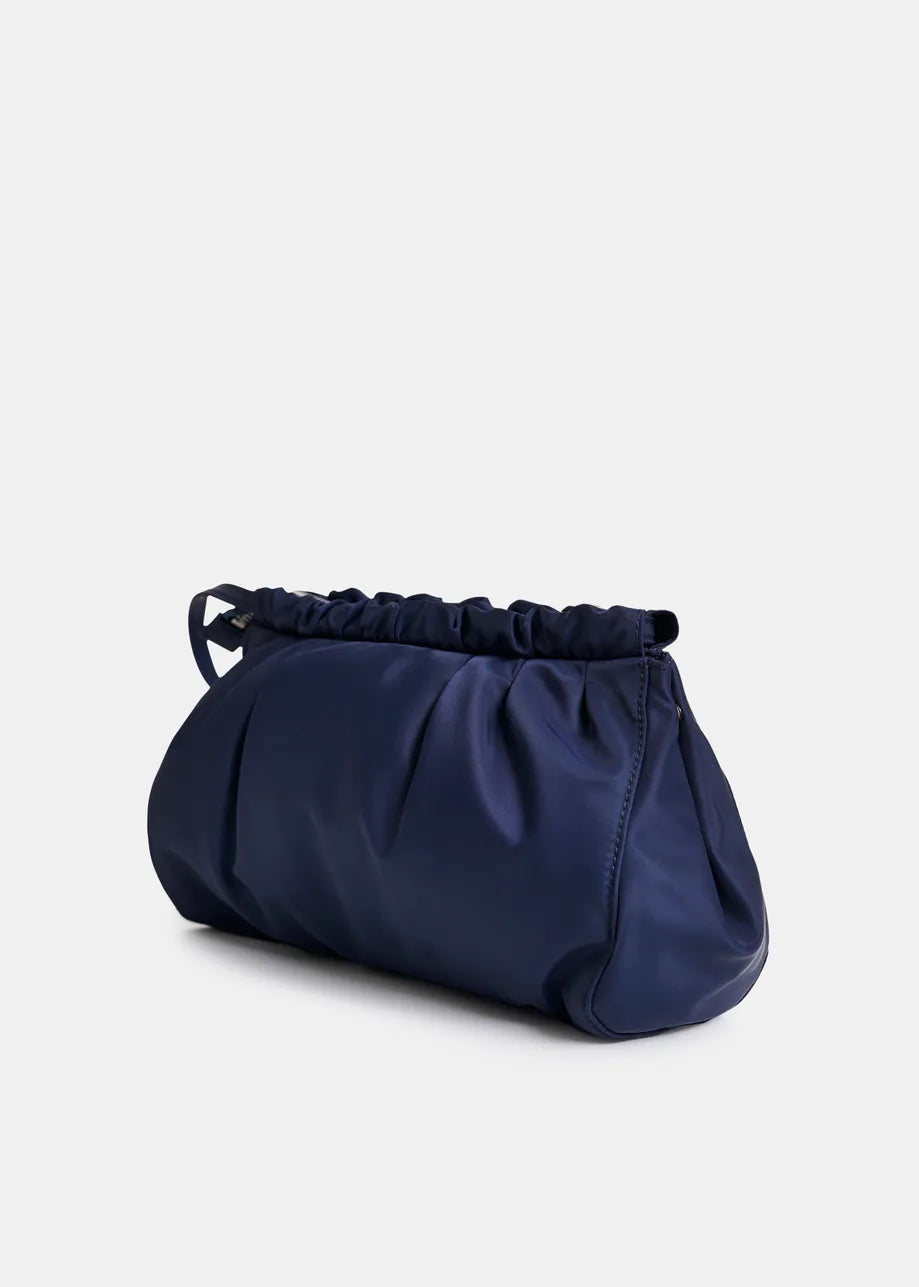 
                  
                    Jimone Navy Satin Pouch
                  
                
