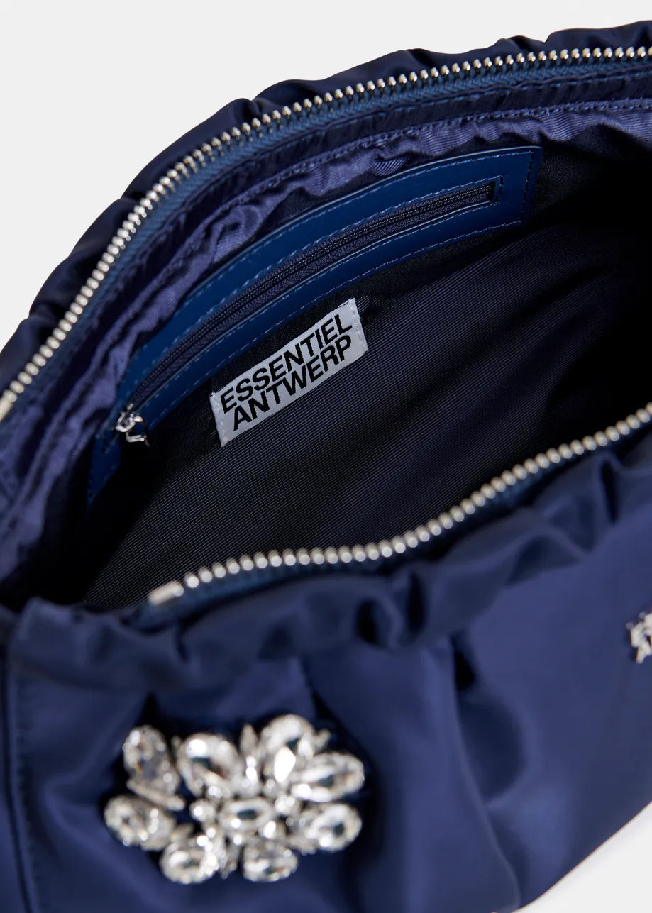 
                  
                    Jimone Navy Satin Pouch
                  
                