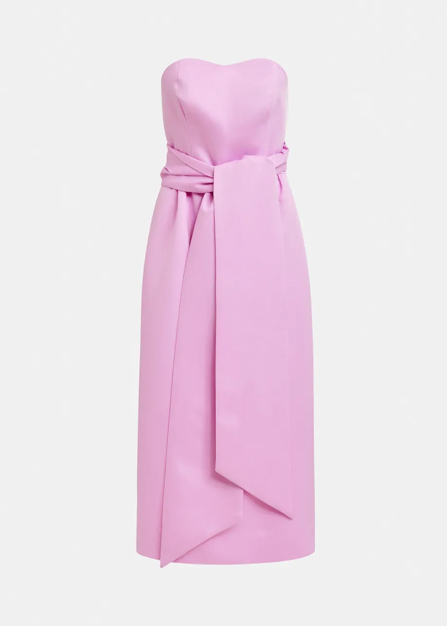 
                  
                    Juror Pink Strapless Midi Dress
                  
                