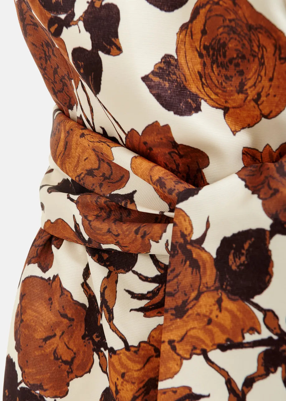 
                  
                    Juror Beige And Brown Strapless Midi Dress
                  
                