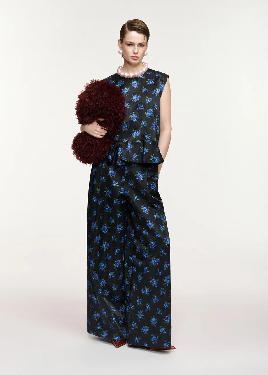 
                  
                    Karmen Wide Leg Pant Black Floral Combo
                  
                