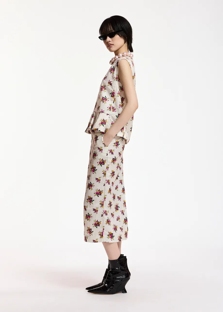 
                  
                    Klara Short Frill Top White Floral Combo
                  
                