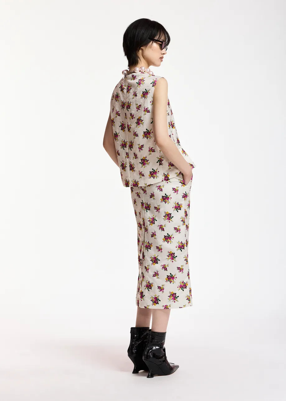 
                  
                    Klara Short Frill Top White Floral Combo
                  
                