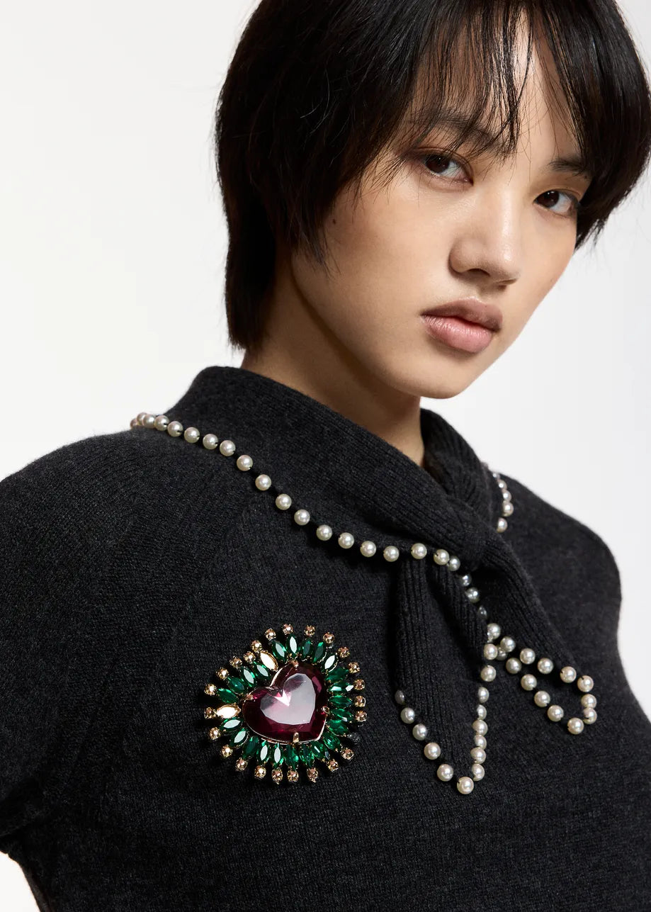 
                  
                    Koeuri Heart Brooch Forest
                  
                