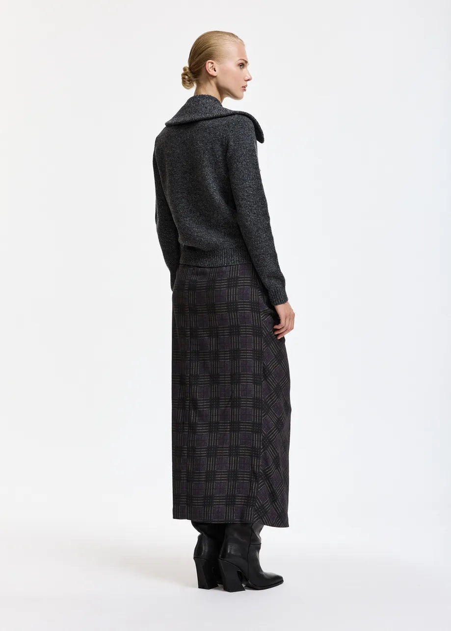 
                  
                    Korine Embroidered Knit Charcoal
                  
                