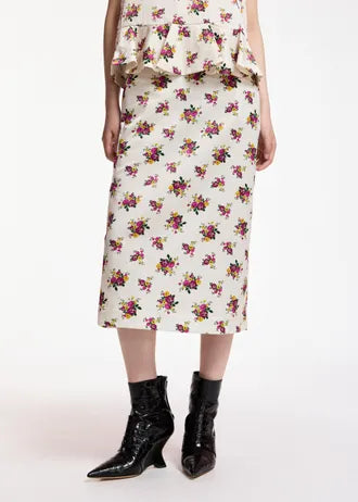 
                  
                    Kustard Pencil Skirt White Floral Combo
                  
                
