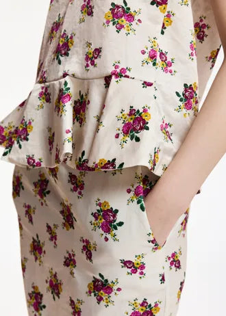 
                  
                    Kustard Pencil Skirt White Floral Combo
                  
                
