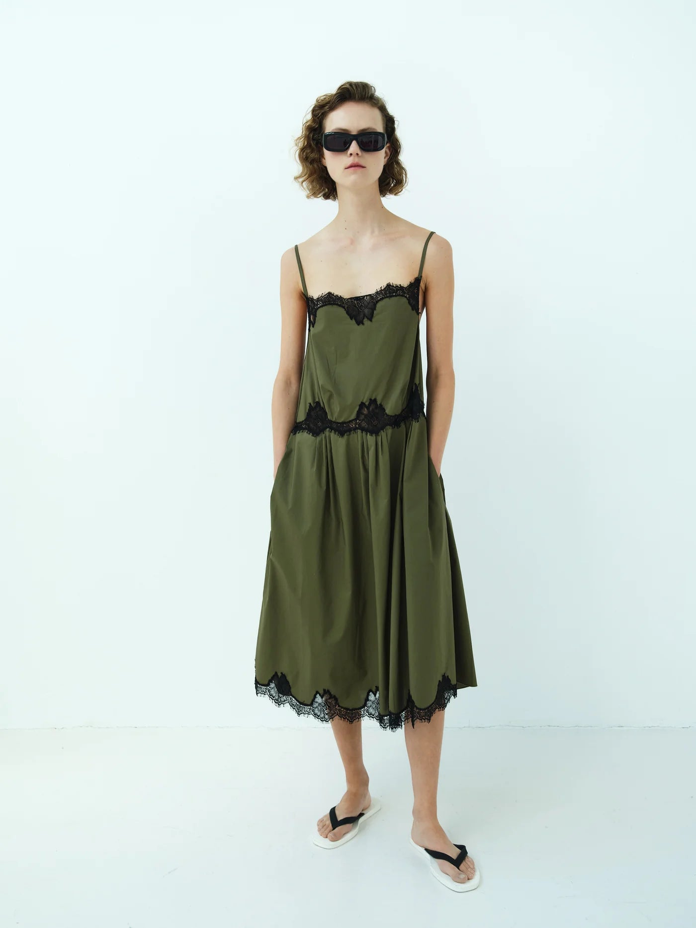 
                  
                    Lace Corsica Dress Olive
                  
                