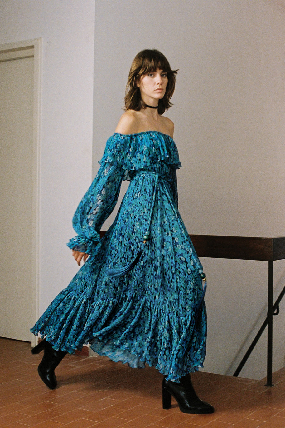 
                  
                    Jemima Dress Turquoise Print
                  
                