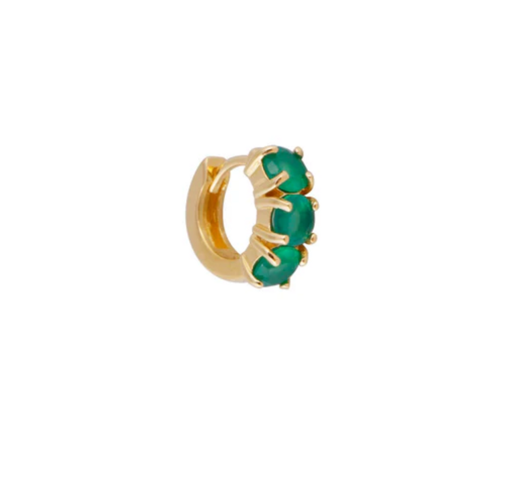 
                  
                    Green Agate Huggies
                  
                