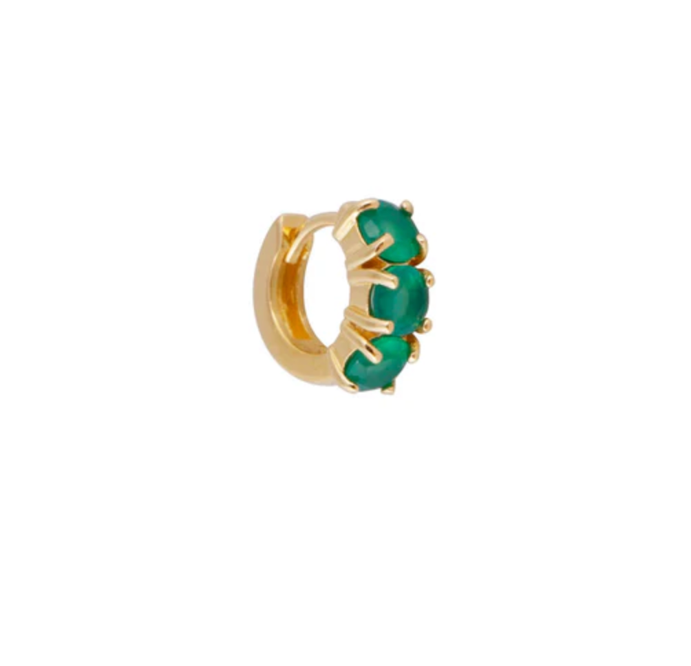 
                  
                    Green Agate Huggies
                  
                