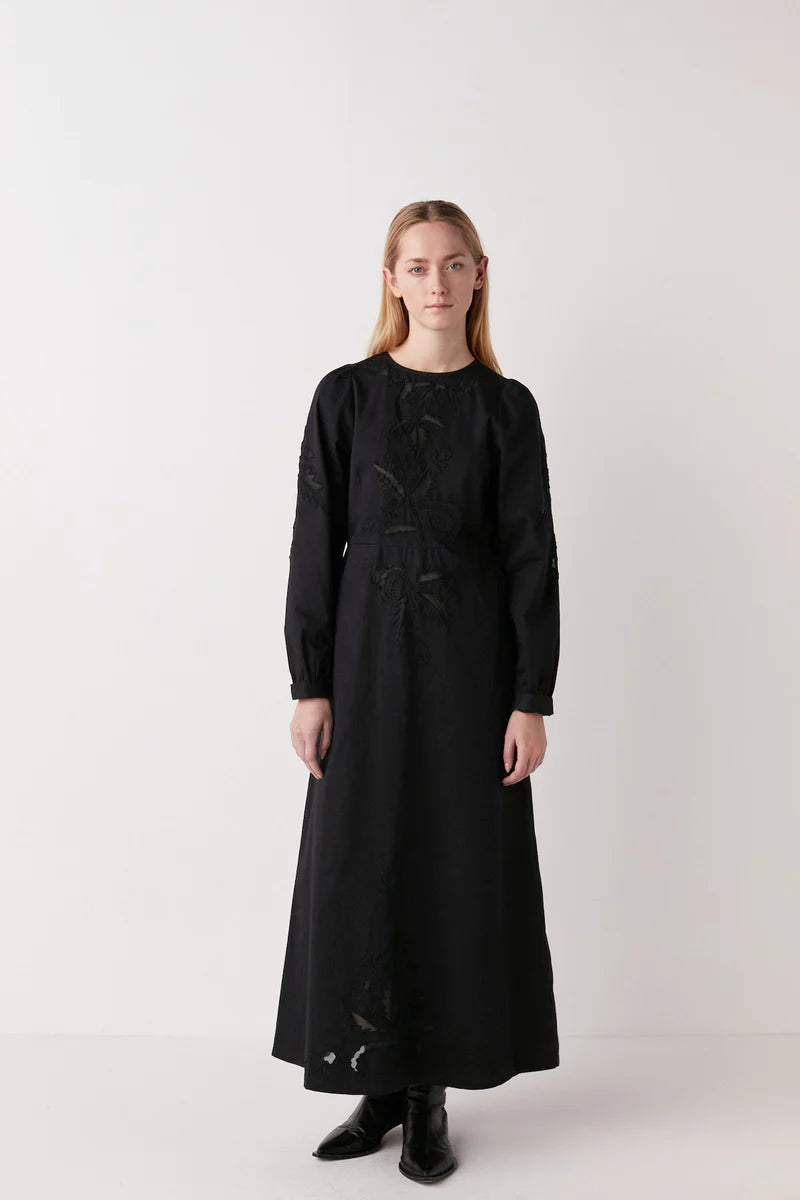 Iduna Dress in Faded Black