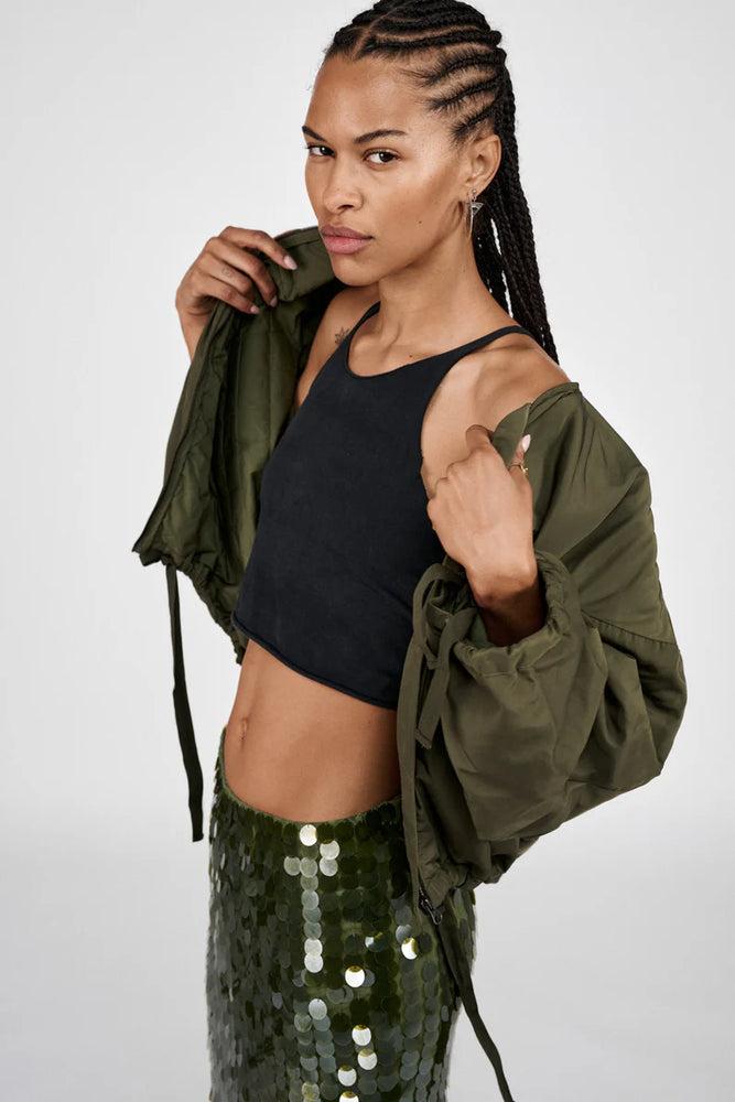 
                  
                    Glod Army Green Jacket
                  
                