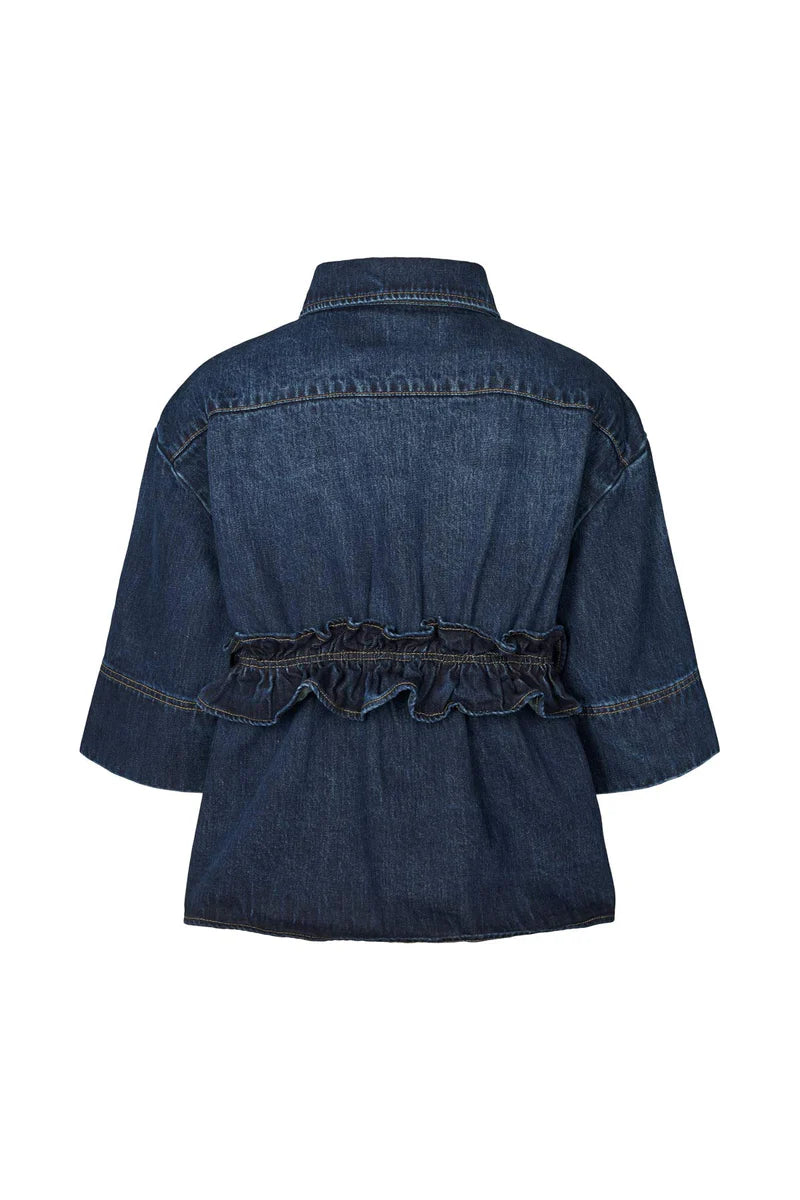 
                  
                    Paige Dark Washed Indigo Denim Shirt
                  
                