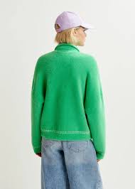 
                  
                    Hoops green knit jacket with bow
                  
                