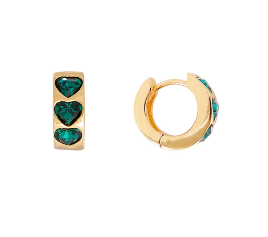 Emerald Crystal Love Huggies