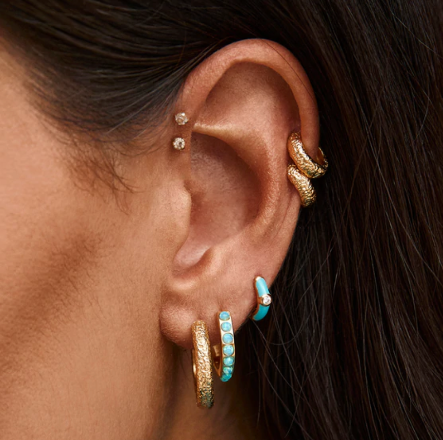 
                  
                    Blue Opal Crystal Midi Hoops
                  
                