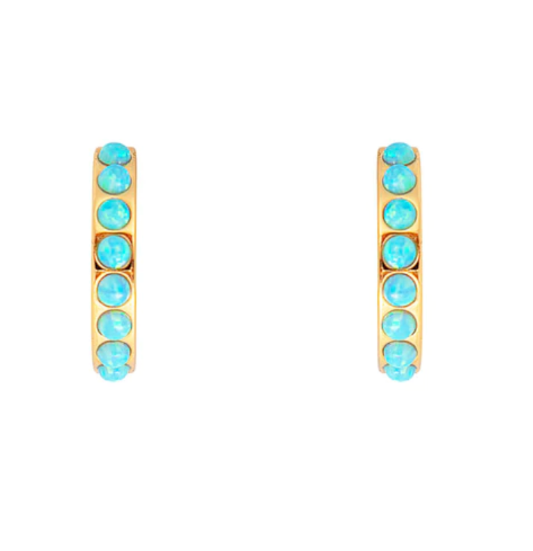 
                  
                    Blue Opal Crystal Midi Hoops
                  
                